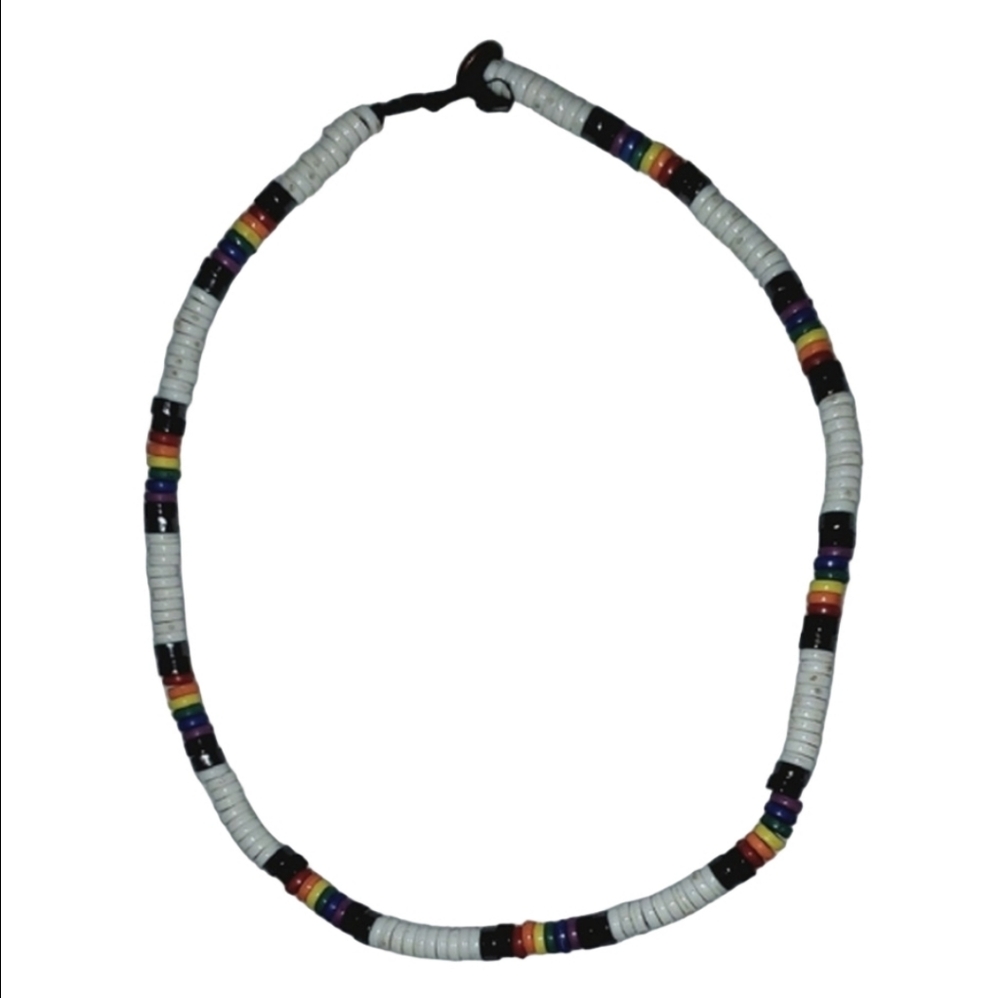 Colorful Rainbow Beaded Necklace